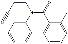 N-(2-cyanoethyl)-2-methyl-N-phenylbenzamide Struktur