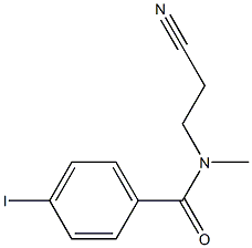 N-(2-cyanoethyl)-4-iodo-N-methylbenzamide Struktur