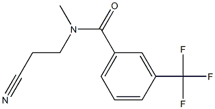 N-(2-cyanoethyl)-N-methyl-3-(trifluoromethyl)benzamide Struktur