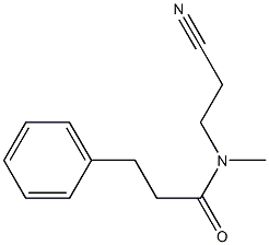 N-(2-cyanoethyl)-N-methyl-3-phenylpropanamide Struktur