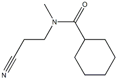 N-(2-cyanoethyl)-N-methylcyclohexanecarboxamide Struktur