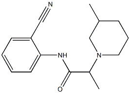 N-(2-cyanophenyl)-2-(3-methylpiperidin-1-yl)propanamide Struktur