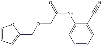 N-(2-cyanophenyl)-2-(furan-2-ylmethoxy)acetamide Struktur