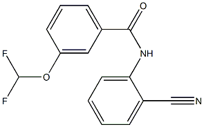 N-(2-cyanophenyl)-3-(difluoromethoxy)benzamide Struktur