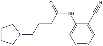 N-(2-cyanophenyl)-4-(pyrrolidin-1-yl)butanamide Struktur