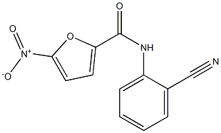 N-(2-cyanophenyl)-5-nitro-2-furamide Struktur