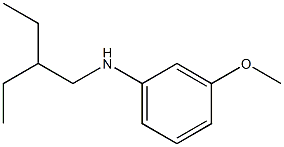 N-(2-ethylbutyl)-3-methoxyaniline Struktur