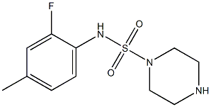 N-(2-fluoro-4-methylphenyl)piperazine-1-sulfonamide Struktur