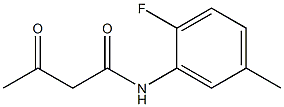 N-(2-fluoro-5-methylphenyl)-3-oxobutanamide Struktur