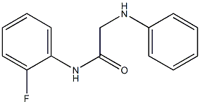 N-(2-fluorophenyl)-2-(phenylamino)acetamide Struktur