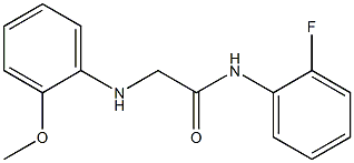 N-(2-fluorophenyl)-2-[(2-methoxyphenyl)amino]acetamide Struktur