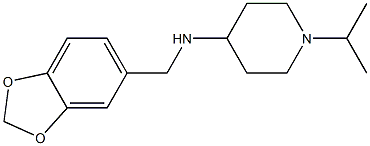 N-(2H-1,3-benzodioxol-5-ylmethyl)-1-(propan-2-yl)piperidin-4-amine Struktur