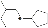 N-(2-methylbutyl)cyclopentanamine Struktur