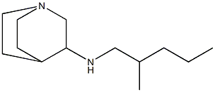 N-(2-methylpentyl)-1-azabicyclo[2.2.2]octan-3-amine Struktur