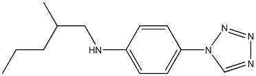 N-(2-methylpentyl)-4-(1H-1,2,3,4-tetrazol-1-yl)aniline Struktur