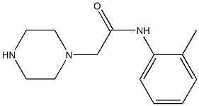 N-(2-methylphenyl)-2-(piperazin-1-yl)acetamide Struktur