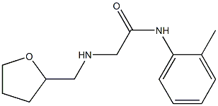 N-(2-methylphenyl)-2-[(oxolan-2-ylmethyl)amino]acetamide Struktur