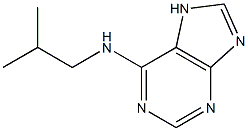 N-(2-methylpropyl)-7H-purin-6-amine Struktur