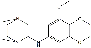 N-(3,4,5-trimethoxyphenyl)-1-azabicyclo[2.2.2]octan-3-amine Struktur