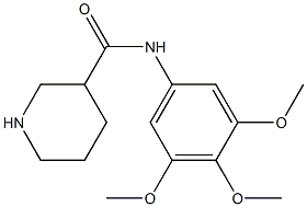 N-(3,4,5-trimethoxyphenyl)piperidine-3-carboxamide Struktur