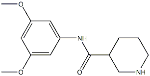 N-(3,5-dimethoxyphenyl)piperidine-3-carboxamide Struktur