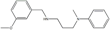 N-(3-{[(3-methoxyphenyl)methyl]amino}propyl)-N-methylaniline Struktur