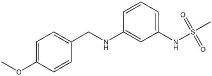 N-(3-{[(4-methoxyphenyl)methyl]amino}phenyl)methanesulfonamide Struktur