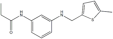 N-(3-{[(5-methylthiophen-2-yl)methyl]amino}phenyl)propanamide Struktur