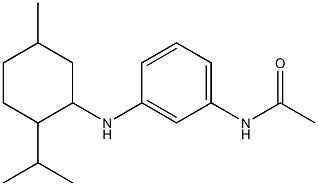 N-(3-{[5-methyl-2-(propan-2-yl)cyclohexyl]amino}phenyl)acetamide Struktur