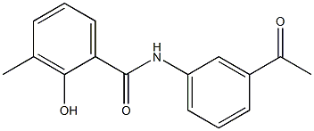 N-(3-acetylphenyl)-2-hydroxy-3-methylbenzamide Struktur