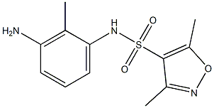 N-(3-amino-2-methylphenyl)-3,5-dimethyl-1,2-oxazole-4-sulfonamide Struktur