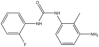 N-(3-amino-2-methylphenyl)-N'-(2-fluorophenyl)urea Struktur