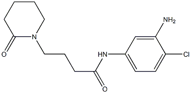 N-(3-amino-4-chlorophenyl)-4-(2-oxopiperidin-1-yl)butanamide Struktur