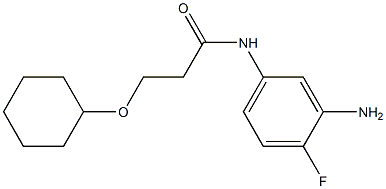 N-(3-amino-4-fluorophenyl)-3-(cyclohexyloxy)propanamide Struktur