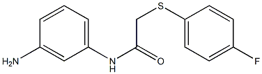 N-(3-aminophenyl)-2-[(4-fluorophenyl)sulfanyl]acetamide Struktur