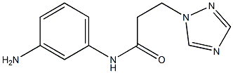 N-(3-aminophenyl)-3-(1H-1,2,4-triazol-1-yl)propanamide Struktur