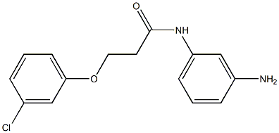 N-(3-aminophenyl)-3-(3-chlorophenoxy)propanamide Struktur