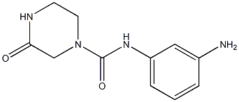 N-(3-aminophenyl)-3-oxopiperazine-1-carboxamide Struktur