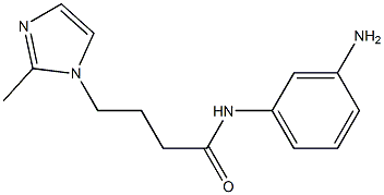 N-(3-aminophenyl)-4-(2-methyl-1H-imidazol-1-yl)butanamide Struktur