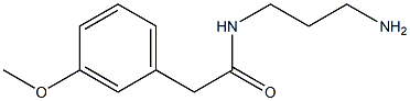 N-(3-aminopropyl)-2-(3-methoxyphenyl)acetamide Struktur