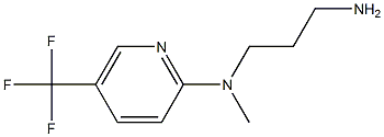 N-(3-aminopropyl)-N-methyl-5-(trifluoromethyl)pyridin-2-amine Struktur