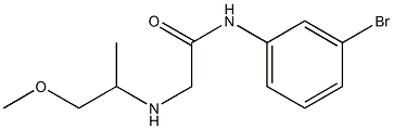 N-(3-bromophenyl)-2-[(1-methoxypropan-2-yl)amino]acetamide Struktur