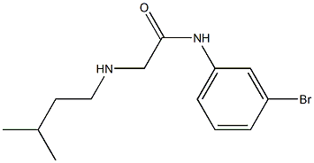 N-(3-bromophenyl)-2-[(3-methylbutyl)amino]acetamide Struktur