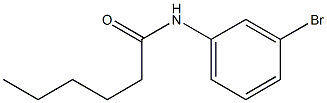 N-(3-bromophenyl)hexanamide Struktur