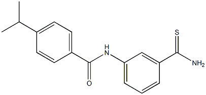 N-(3-carbamothioylphenyl)-4-(propan-2-yl)benzamide Struktur