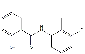 N-(3-chloro-2-methylphenyl)-2-hydroxy-5-methylbenzamide Struktur