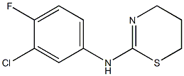 N-(3-chloro-4-fluorophenyl)-5,6-dihydro-4H-1,3-thiazin-2-amine Struktur