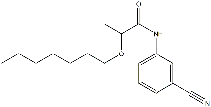 N-(3-cyanophenyl)-2-(heptyloxy)propanamide Struktur