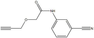 N-(3-cyanophenyl)-2-(prop-2-yn-1-yloxy)acetamide Struktur