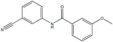 N-(3-cyanophenyl)-3-methoxybenzamide Struktur